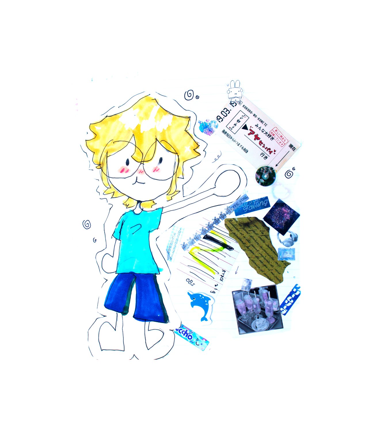 sticker soup {blue edition}