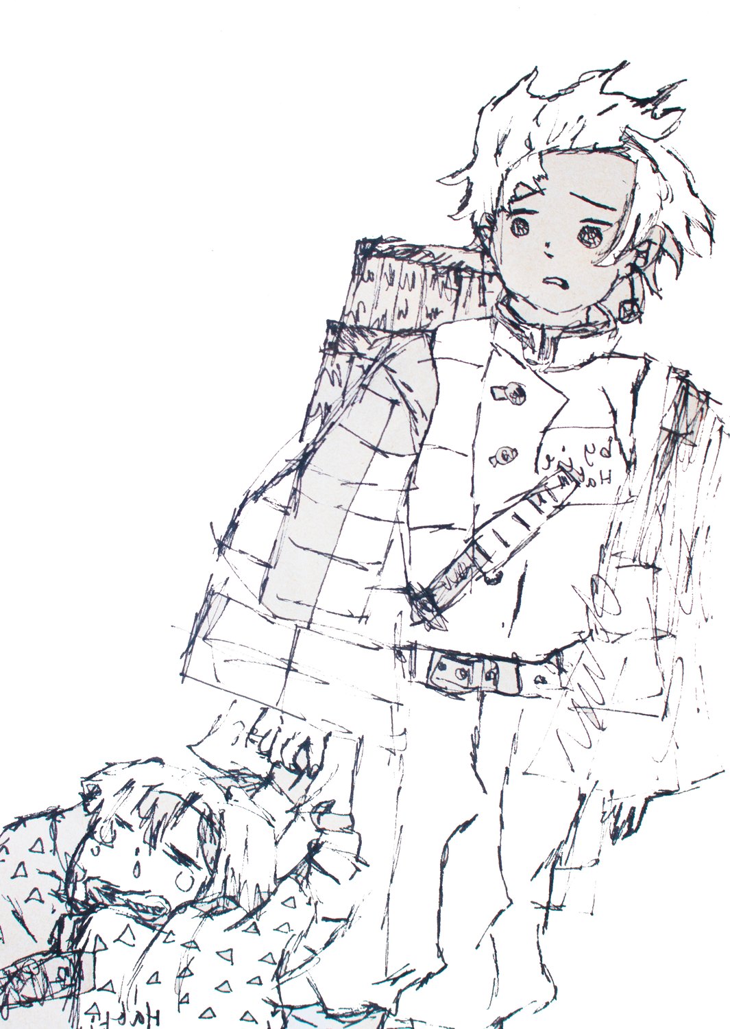 tanjiro {and one very tired nezuko}